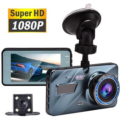 Dual Lens Car DVR Camera ricaricabile Dash Cam 1080FHD con rilevamento del movimento G-Sensor
