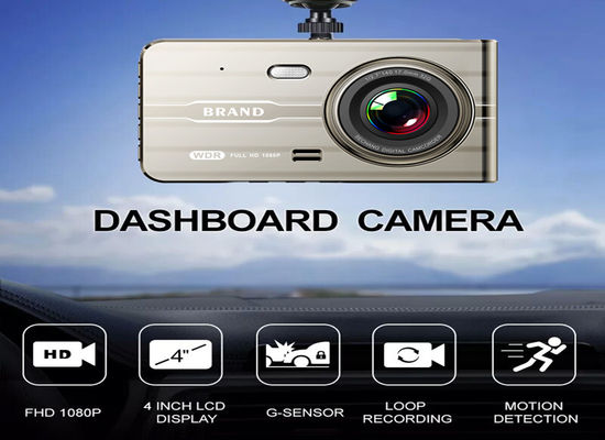 XINLIHANG 24H Veicolo Video Full HD Registratore per Auto 4&quot; IPS 1080P WDR Videocamera per Auto