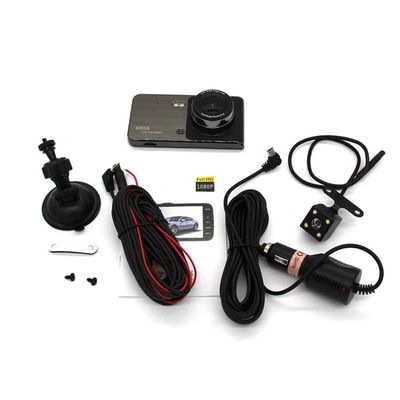 4&quot; Dash Cam Bluetooth per autoveicoli con doppia fotocamera da 32 GB + 128 GB