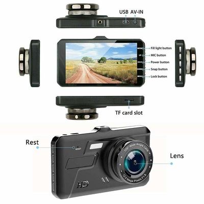 32GB Night Vision Registrar Movimento attivato Dashcam Telecamera posteriore Video DVR 4&quot;