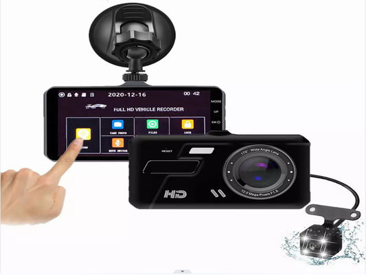 XINLIHANG 1080P Dash Cam anteriore e interna da 4 pollici con indicatore di velocità