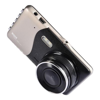 Anteriore Posteriore Auto Doppia Fotocamera Dash Cam Registratore 4 Pollici Anteriore 1080P Posteriore 720P
