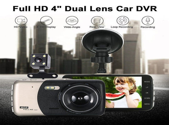 Grandangolo Car DVR Dash Cam 1080P 4 pollici 170 gradi IPS Touch Screen