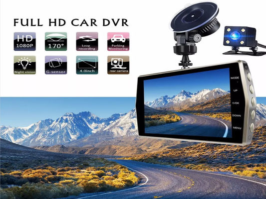 128GB Veicolo Motion Activated Dashcam Dashboard Camera Blackbox anteriore e posteriore