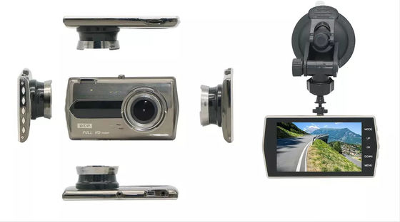 Dual HD 1080P Car DVR Dash Cam Recorder Schermo IPS da 4 pollici Fotocamera anteriore e posteriore
