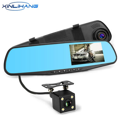 4.3 pollici auto DVR fotocamera specchio Dash Cam anteriore e posteriore 1080p