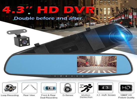 OEM Dual Camera 2 canali Blackbox DVR Dash Cam Specchietto retrovisore Full HD1080p