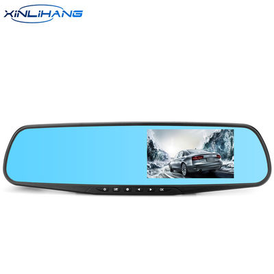 Registratore di guida Full HD 1080P DVR Blackbox per veicoli a doppia lente da 4,3&quot;.