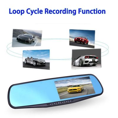 Dashcam DVR FHD 1080p con doppia fotocamera attivata dal movimento LCD da 4,3 pollici