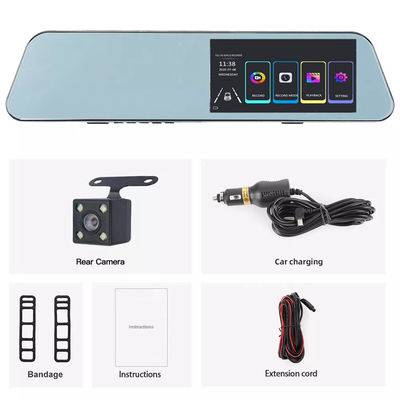 Veicolo Dual Lens Blackbox DVR Full HD 1080P Telecamera per auto Specchietto retrovisore