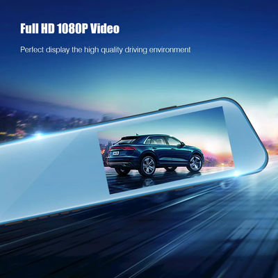 Veicolo montato su cruscotto Blackbox DVR HD 1080P Car Mirror Dash Cam Dual Lens