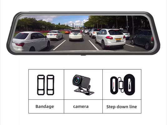 10 pollici IPS 2.5D 4K GPS Dash Cam Dash e touch screen per telecamera retromarcia