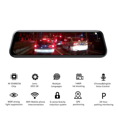1440P Anteriore Posteriore Video Cardvr Blackbox Dash Cam Registratore Controllo vocale AI