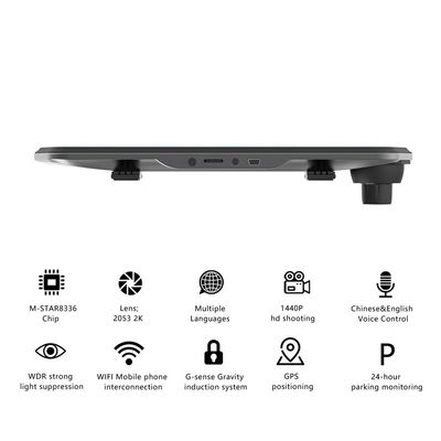 1440P Anteriore Posteriore Video Cardvr Blackbox Dash Cam Registratore Controllo vocale AI