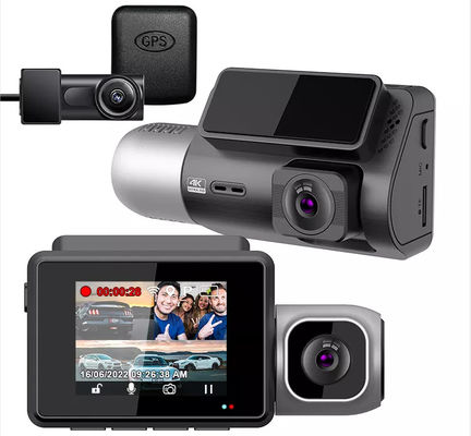 Car IPS 4K Wifi GPS 1080p Hd DVR Dashcam per interno anteriore e posteriore