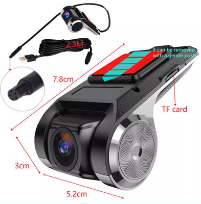 FCWS LDWS Videocamera per auto FHD 1080P Veicolo Blackbox DVR Dual Lens