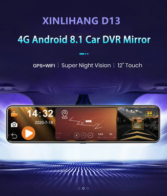 USB Android 8.1 4g Mirror HD1080P Car DVR Camera blackbox con navigazione GPS ADAS Wifi