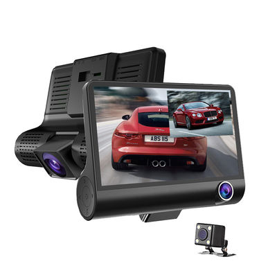Videocamera per auto con schermo IPS da 4 pollici FHD 1080p DVR con 3 telecamere di sicurezza