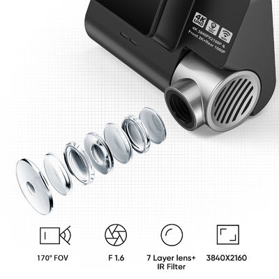 Registratore Camara Dashcam Video Recording della scatola nera DVR della macchina fotografica del veicolo dell'automobile di Wifi GPS 4K