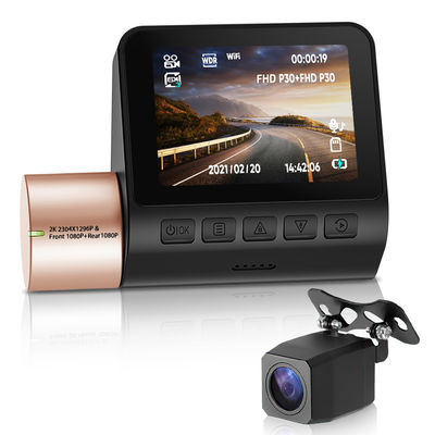 Dual Lens Invisible Dash Cam DVR Night Vision WDR GPS integrato